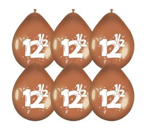 Haza - Witbaard Ballonnen 12,5 jaar getrouwd 30 cm | 6 stuks Haza - Witbaard Ballonnen 12,5 jaar getrouwd 30 cm | 6 stuks