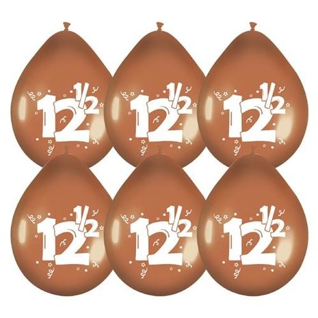 Haza - Witbaard Balloons 12.5 years married 30 cm | 6 pieces