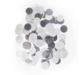 Folat Confettis ronds argentés de grande taille | 14 grammes