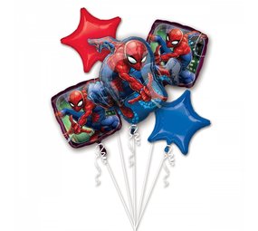 Anagram Ballon Boeket Helium Ballonnen Spiderman Leeg | 5-delig Anagram Ballon Boeket Helium Ballonnen Spiderman Leeg | 5-delig