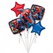 Anagram Heliumballonstrauß Spiderman (leer) | 5-teilig