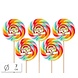 Felko GROTE Lolly Swigle Pop Fruit Groot 50 gr. 7cm | 5 stuks