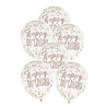 Unique Party Confetti Balloons Rose Gold Glitter 30cm | 6 pieces Unique Party Confetti Balloons Rose Gold Glitter 30cm | 6 pieces