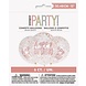 Unique Party Konfetti-Ballons, roségoldener Glitzer, 30 cm | 6 Stück