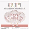 Unique Party Confetti Balloons Rose Gold Glitter 30cm | 6 pieces Unique Party Confetti Balloons Rose Gold Glitter 30cm | 6 pieces
