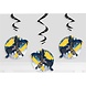 Unique Party Hanging Decoration Swirls Batman 66cm | 3 pieces
