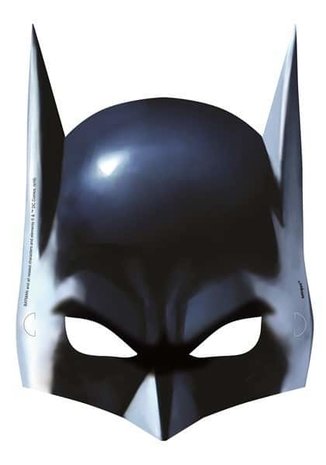 Unique Party Batman cardboard masks 16x23cm | 8 pieces