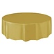 Unique Party Nappe ronde dorée 213 cm | à l'unité