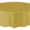 Unique Party Gold Tablecloth Round 213cm | per piece Unique Party Gold Tablecloth Round 213cm | per piece