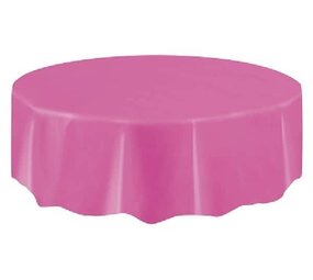Unique Party Roze Tafelkleed Rond 213cm | per stuk Unique Party Roze Tafelkleed Rond 213cm | per stuk