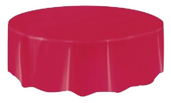Unique Party Red Round Tablecloth 213cm | per piece