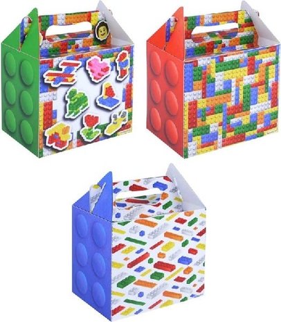 Henbrandt Boîte à dragées Lego 14 x 9,5 x 12 cm | 12 pièces