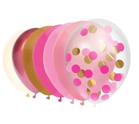 Prinzessinnenballon, rosa Mix | 10 Stück