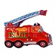 Flexmetal Ballon en aluminium Camion de pompiers avec échelle 30 cm | à l'unité