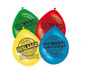 Hurra! Mehrfarbige Ballons | 8 Stück