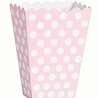 Unique Party Pink treat box with white dots 12x13 cm | 8 pieces Unique Party Pink treat box with white dots 12x13 cm | 8 pieces