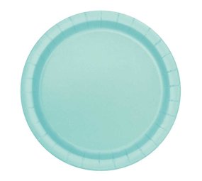 Unique Party Mint Green Plates 18cm | 20 pieces