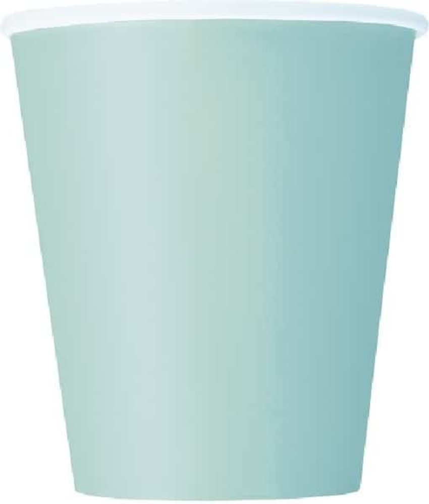 Unique Party Gobelets vert menthe 270 ml | 14 pièces Unique Party Gobelets vert menthe 270 ml | 14 pièces