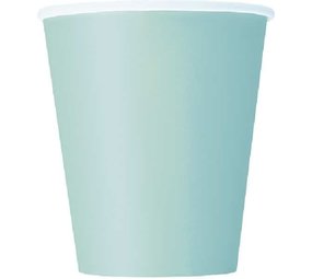 Unique Party Mintgrüne Tassen 270 ml | 14 Stück Unique Party Mintgrüne Tassen 270 ml | 14 Stück