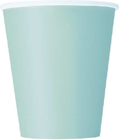Unique Party Gobelets vert menthe 270 ml | 14 pièces Unique Party Gobelets vert menthe 270 ml | 14 pièces