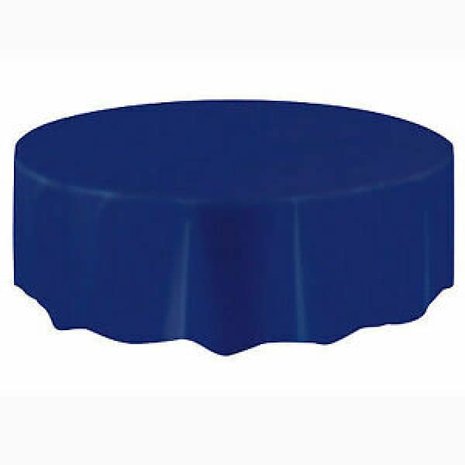 Unique Party Dark Blue Round Tablecloth 213cm | per piece