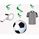 Unique Party Décoration suspendue en spirales sur le thème du football 66 cm | 3 pièces