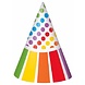 Rainbow polka dot and stripe hats | 8 pieces