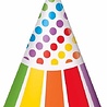 Hoedjes Regenboog stip-streep | 8 stuks Hoedjes Regenboog stip-streep | 8 stuks
