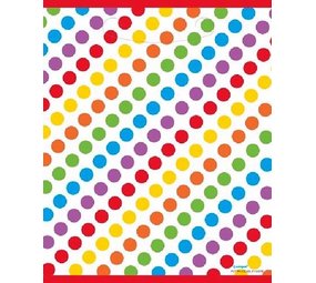 Unique Party Rainbow polka dot stripe treat bag | 8 pieces