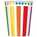Mug à pois et rayures arc-en-ciel 270 ml | 8 pièces