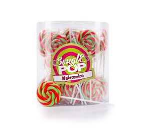 Lolly Swigle Pop Mini Watermeloen 12 gr. | 50 stuks in silo Lolly Swigle Pop Mini Watermeloen 12 gr. | 50 stuks in silo