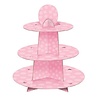 Pink cupcake stand with dots Pink cupcake stand with dots