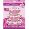 présentoir à cupcakes rose à pois présentoir à cupcakes rose à pois