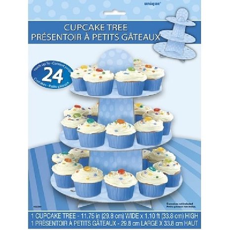 Unique Party Standard blue cupcake with dots