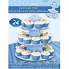 Unique Party Standard blue cupcake with dots Unique Party Standard blue cupcake with dots