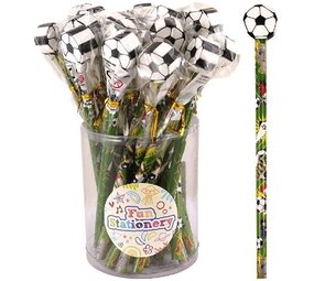 Henbrandt Voetbal Potlood met Gum 19cm | 24 stuks Henbrandt Voetbal Potlood met Gum 19cm | 24 stuks