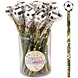 Henbrandt Fußball-Bleistift mit Radiergummi, 19 cm | 24 Stück