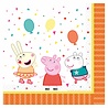Amscan Peppa Pig "Confetti Party" Napkins 33x33cm | 16 pieces