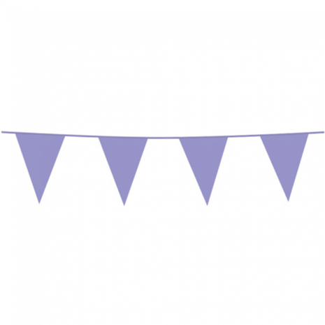 WeFiesta Lilac Plastic bunting | 10 meters