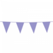 WeFiesta Guirlande de fanions en plastique lilas | 10 mètres