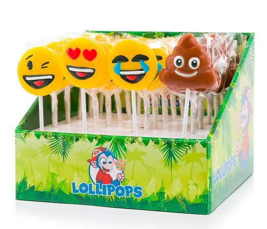 Felko Lollipop Emoji mini 17 grams | 24 pieces