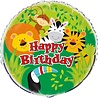 Unique Party Safari Happy Birthday Folie Ballon 46cm | per stuk Unique Party Safari Happy Birthday Folie Ballon 46cm | per stuk
