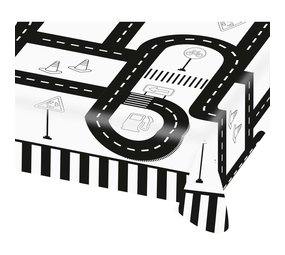 Amscan Tafelkleed Op de weg 120x180cm | per stuk Amscan Tafelkleed Op de weg 120x180cm | per stuk