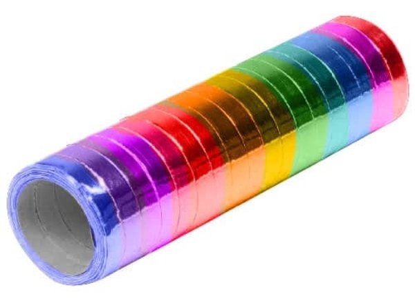 Boland Regenbogenfarbene, metallisch schimmernde Schlangenlinie | pro 2 Stück