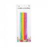 WeFiesta Colored cake candles XL | 24 pieces