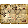 Folat Carte au trésor de pirate rouge | 4 pièces Folat Carte au trésor de pirate rouge | 4 pièces