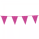WeFiesta Glitzernde Flaggengirlande in Pink, 20 x 30 cm | 6 Meter