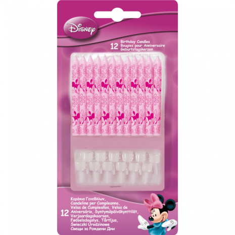 Minnie Mouse cake candles | 12 pieces