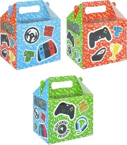Henbrandt Gamer Party Favor Box 14x9x12cm | 12 pieces