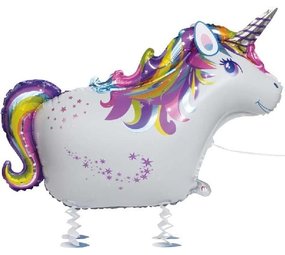 Unique Party Eenhoorn Airwalker Folie Ballon 86 cm | per stuk Unique Party Eenhoorn Airwalker Folie Ballon 86 cm | per stuk